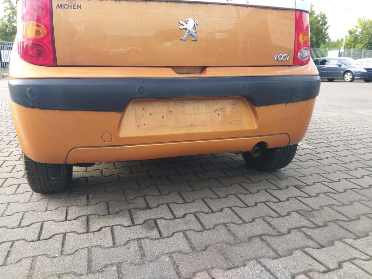Peugeot 1007 original Stoßstange Stossfänger hinten KHW Orange Salamanque Bj.2005